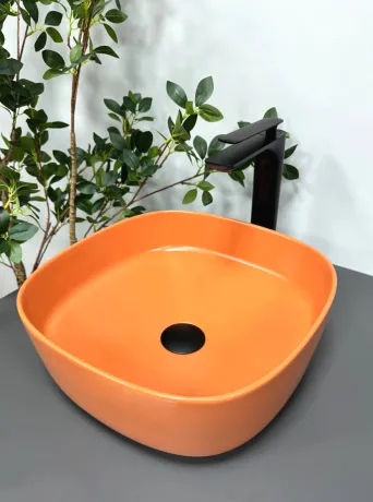 Умивальник (раковина) VBI AREZZO TERRACOTTA MATT накладний — Photo 2