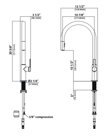 Змішувач кухонний KPF-2821 — Photo 5