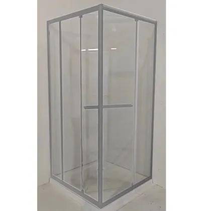 Душова кабіна з низьким піддоном Mixxus Style SCT01-90x90x200-TR Chrome прозоре скло 6мм (MI8433) — Photo 8