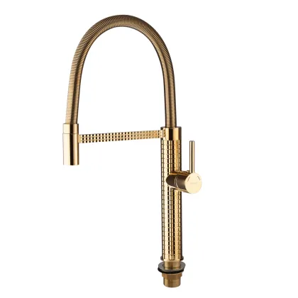 Змішувач для кухні Mixxus Premium Spark 017 GOLD (MI6972) — Photo 3