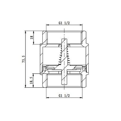 Зворотний клапан SD Forte 1&quot; 1/2 SF240W40 — Photo 1