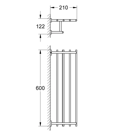 Поличка для рушників Grohe Essentials Cube New (40512001) — Photo 1
