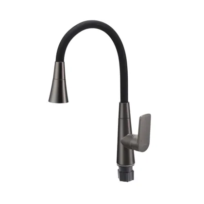 Змішувач для кухні Mixxus Premium Matis 011-T (NUT) Graphite Refl.Black (Колір граф.+сил.вилив чорн) (MI8268) — Photo 6