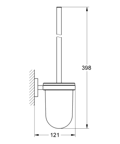Туалетний йоржик у комплекті Grohe Essentials New (40374001) — Photo 2