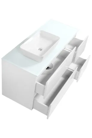 Тумба SANWEST GROUP "VELMA" 120 біла+ стільниця біла — Photo 1