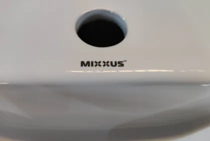 Раковина підвісна Mixxus Premium QUADRO-1201-R 430х265х135mm з отвором під змішувач та переливом (MP6504) — Photo 7