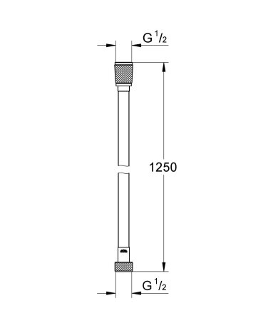 SILVERFLEX шланг для душа 1250 мм, цвет черный матовый — Photo 1