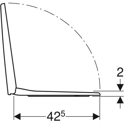 Сидіння для унітазу Geberit Selnova Compact 501.930.01.1 — Photo 2