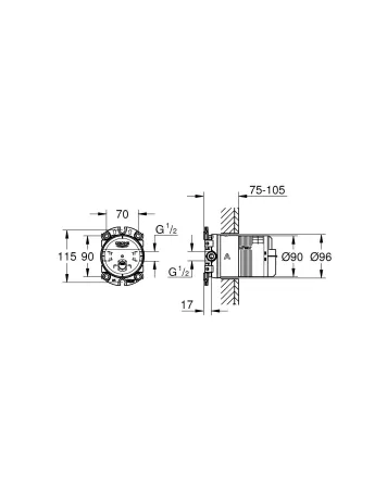 Універсальна вбудована частина Grohe Rainshower (26483000) — Photo 5