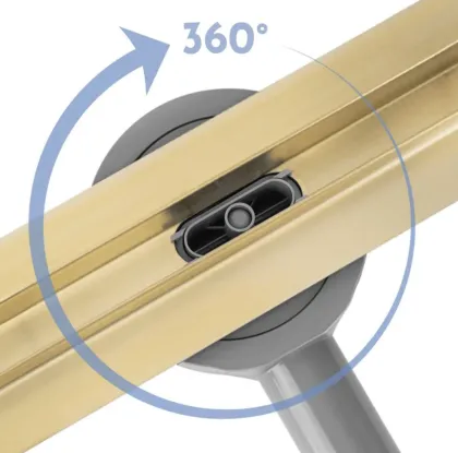 Трап для душу REA NEOX 90 SLIM PRO GOLD — Photo 2