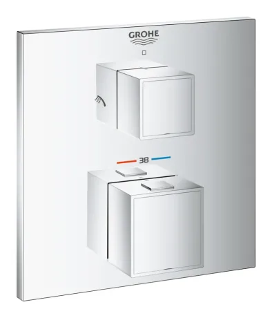 Термостат прихованого монтажу на 2 споживача Grohe Grohtherm Cube (24154000)