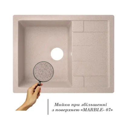 Кухонна мийка Lidz 650x500/200 MAR-07 (LIDZMAR07650500200) — Photo 2