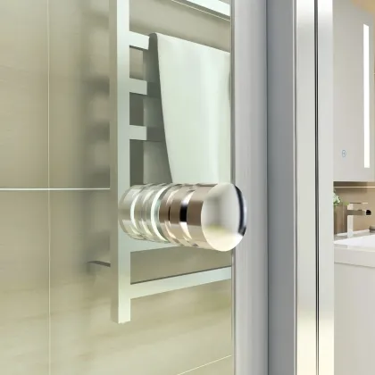 Душова кабіна без піддону Koer SR SC05-90x90x195-TR-01 прозоре скло Easy Clean 6мм, хром (KR5363) — Photo 8