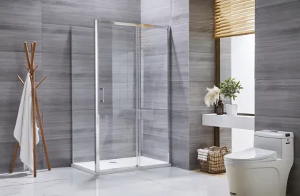 Душова кабіна без піддону Mixxus Premium DIVERSE SC03-100x80x195-TR Chrome прозоре скло 6мм (MI6865) — Photo 3