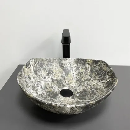 Умивальник (раковина) VBI RONTA DARK GREY STONE MATT накладний — Photo 3