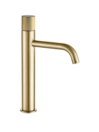 Змішувач для раковини VBI MILANO DUO BRUSHED GOLD високий