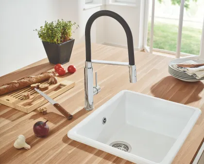 Змішувач для кухні з гнучким виливом Grohe Concetto new (31491000) — Photo 3