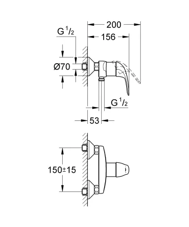 Змішувач для душу Grohe Euroeco New (32740000) — Photo 3