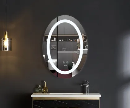 Дзеркало Mixxus PLAIN MV03-50x70 з Led Touch, Anti-fog, димером, регулятором яскравості (MI6664) — Photo 3