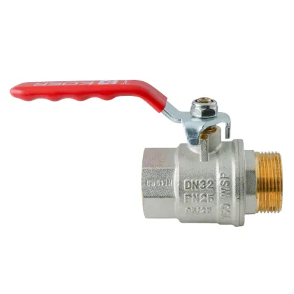 Кран кульовий ГШВ Koer Extreme KE.215-32 - 1 1/4" FM ручка "важіль" червона (KR5753) — Photo 4