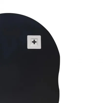 Дзеркало Lidz Anny 600х850х106 настінне з поличкою прямокутне з дугоподібним верхом та фігурними боками LD78AN6085 — Photo 3