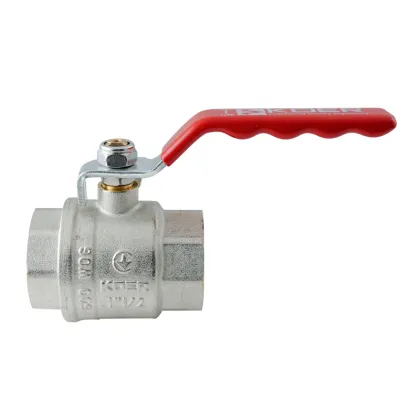 Кран кульовий ГГВ Koer Extreme KE.214-40 - 1 1/2" FF ручка "важіль" червона (KR5748) — Photo 2