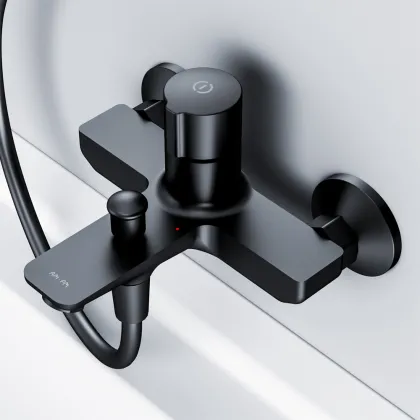 Змішувач для ванни та душу TouchReel, чорний AM.PM F85A10522 X-Joy — Photo 3