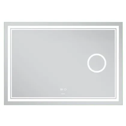 Дзеркало Mixxus Premium QUADRO MR20-100x70 з Led Touch, Anti-fog, димером, регулятором яскравості, лінзою (MP6622) — Photo 7