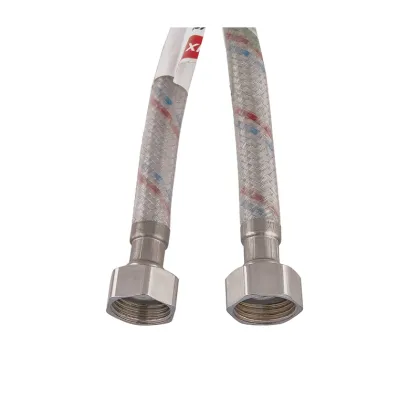 Гнучкий шланг для підключення води гайка 1/2'' - гайка 1/2'' (150 см) (силик. оболонка) Zerix (ZX3014) — Photo 1