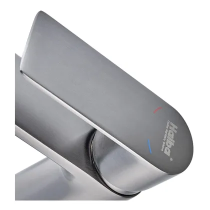 Змішувач для умивальника Haiba Alex 001 Graphite (HB3992) — Photo 2