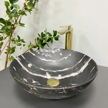 Умивальник (раковина) VBI AMALFI BLACK ONYX MATT накладний