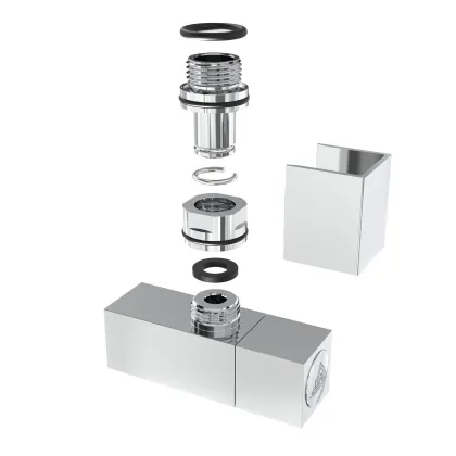 Кран кутовий Laris 1/2" - 1/2" Кватро 2шт. (LX-855) — Photo 3