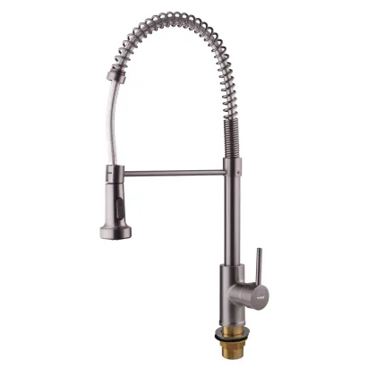 Змішувач для кухні з виливом пружина Mixxus Premium SPRING 017 GRAPHITE (MI6952) — Photo 5