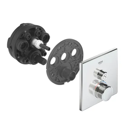 Термостат прихованого монтажу із одною кнопкою керування Grohe Grohtherm SmartControl (29123000) — Photo 2
