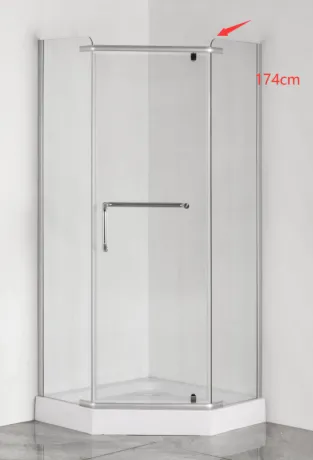Душова кабіна без піддону Mixxus LINES SC01-90x90x185-TR CHROME прозоре скло 6мм (MI6915) — Photo 2