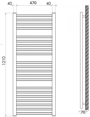 Рушникосушка біла Hitzes WR 2150 — Photo 2