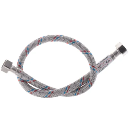 Гнучкий шланг для підключення води гайка 1/2'' - гайка 1/2'' (60 см) Zerix (ZX1552) — Photo 2