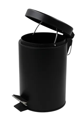 Відро для сміття кругле ZERIX SOLO-TC0103 BLACK 3 л (колір чорний) (ZX5896) — Photo 3