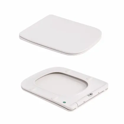 Унітаз підвісний Tern Ultra Quiet 490×365×325 мм, Marble, з сидінням Slim Duroplast / Soft-close / Quick Release QT17332303ASMR Qtap — Photo 7