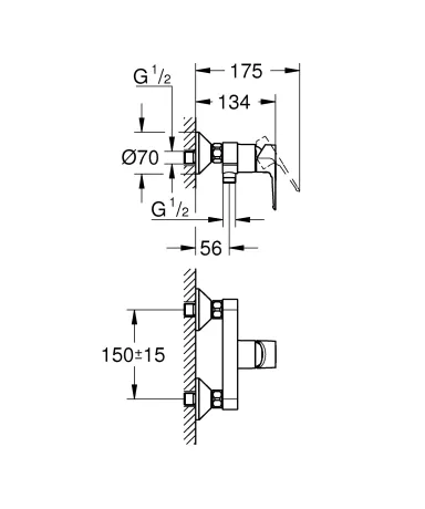 Змішувач для душу Grohe BauLoop New (23634001) — Photo 3