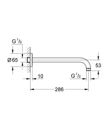 Набір для душу з верхнім душем Grohe Eurosmart UA33556003 (33556003+28576000+27541001) (UA33556003) — Photo 4
