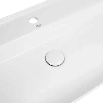 Раковина-чаша Qtap Scorpio 815х410х135 White з донним клапаном QT142203PW — Photo 4