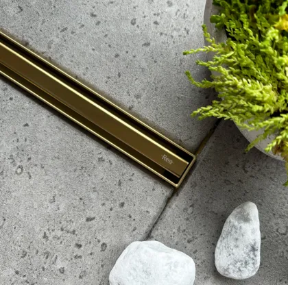 Трап для душу REA NEOX 90 SLIM PRO GOLD — Photo 1