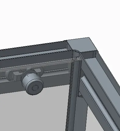 Бічна стінка до кабіни Koer SR SW05-90x200-TR-01 прозоре скло Easy Clean 6мм, хром (KR5407) — Photo 5