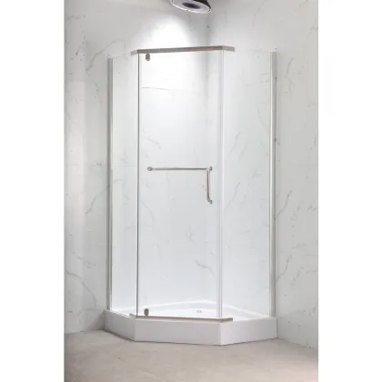 Душова кабіна з низьким піддоном MIXXUS LINES SCT01-90x90x198-TR CHROME прозоре скло 6мм NEW (в 2 ящ) (MI8370) — Photo 3