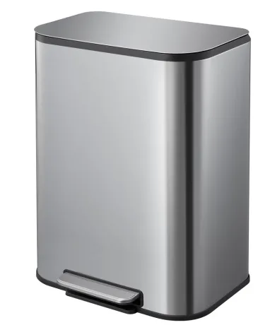 Відро для сміття з плавним закриттям прямокутне Mixxus Cubic-TC0105 SS Color 5л колір наржавійка (MI7088) — Photo 8