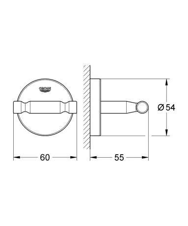 Гачок для халату Grohe Bau Cosmopolitan Neutral (40461001) — Photo 1
