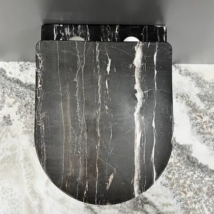 Підвісний унітаз VBI VULCANO BLACK ONYX — Photo 1