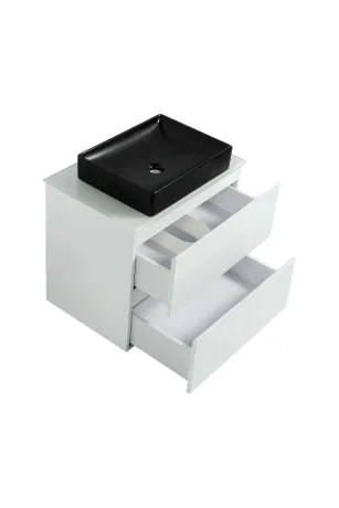 Тумба SANWEST GROUP VELMA  60 біла +стільниця біла+чаша Грейс — Photo 1