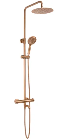 Душовий гарнітур REA LUNGO BRUSHED COPPER з термостатом та виливом — Photo 2